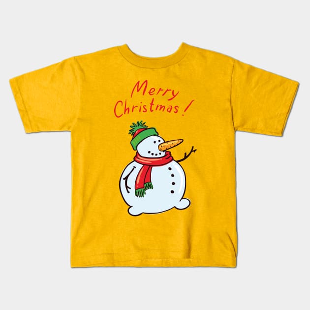 merry christams Kids T-Shirt by MZeeDesigns